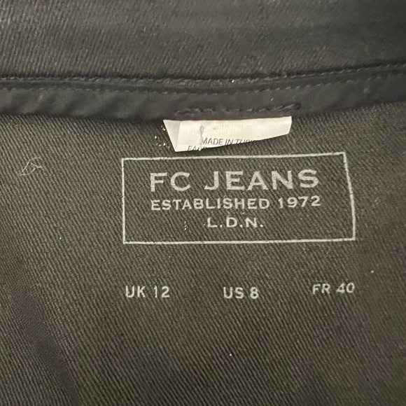 FC Jeans Gazelle Front zip pencil black size 8 skirt - Picture 9 of 10